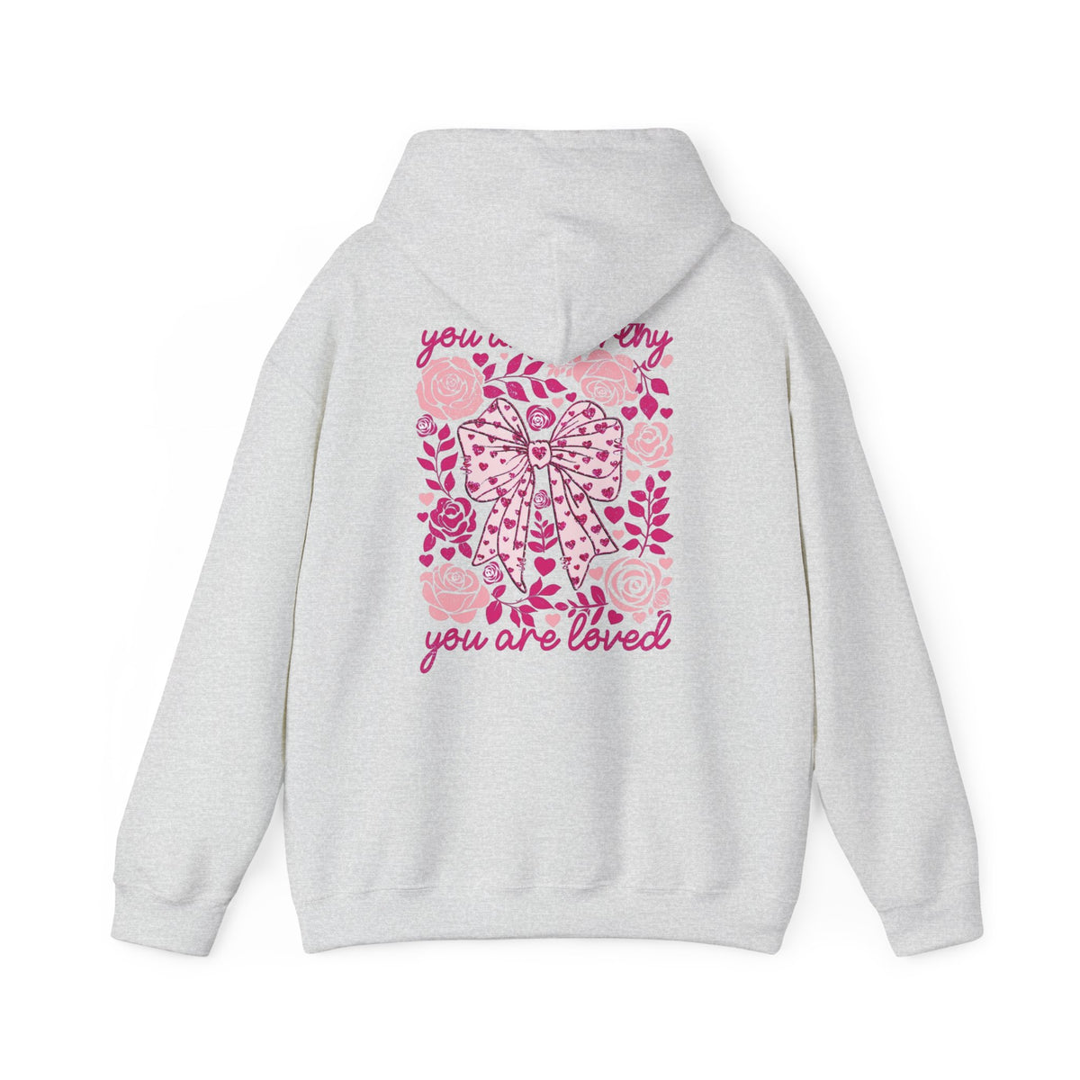 Self-Love Hoodie – "In My Self-Love Era" Floral Back Hoodie (You Are Loved)