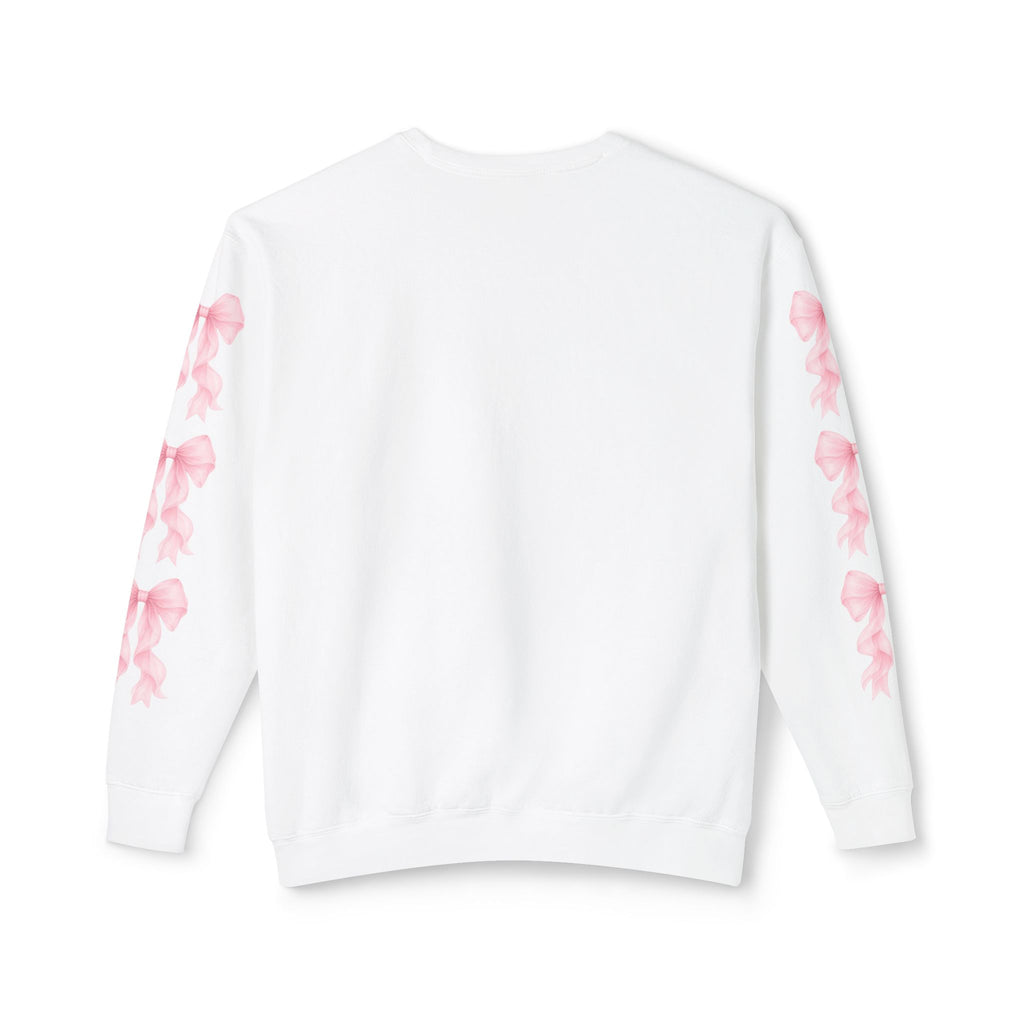Girl Power Crewneck Sweatshirt — Pink High Heels "I'm Just a Girl" Design