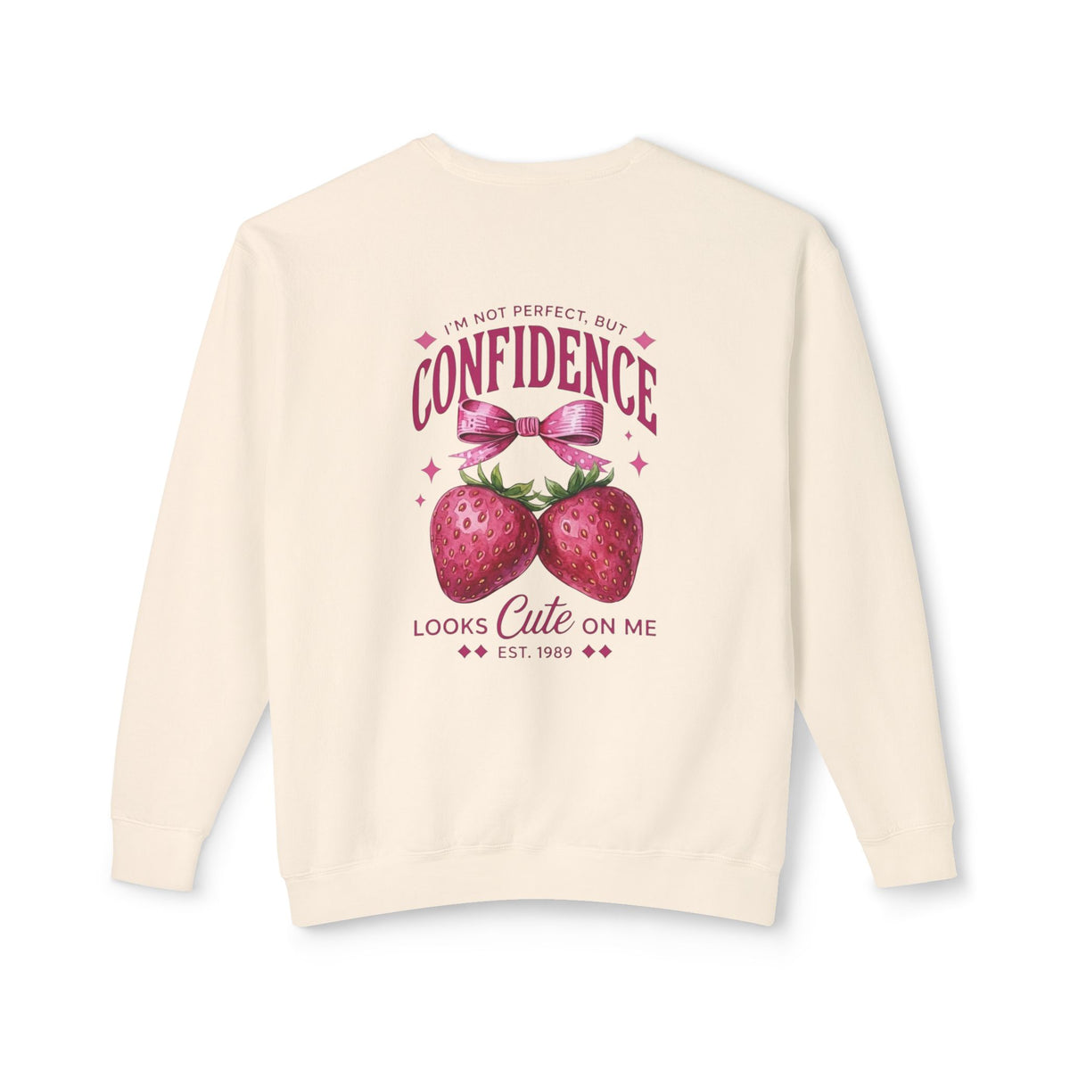 Strawberry “Good Vibes Only” Crewneck Sweatshirt