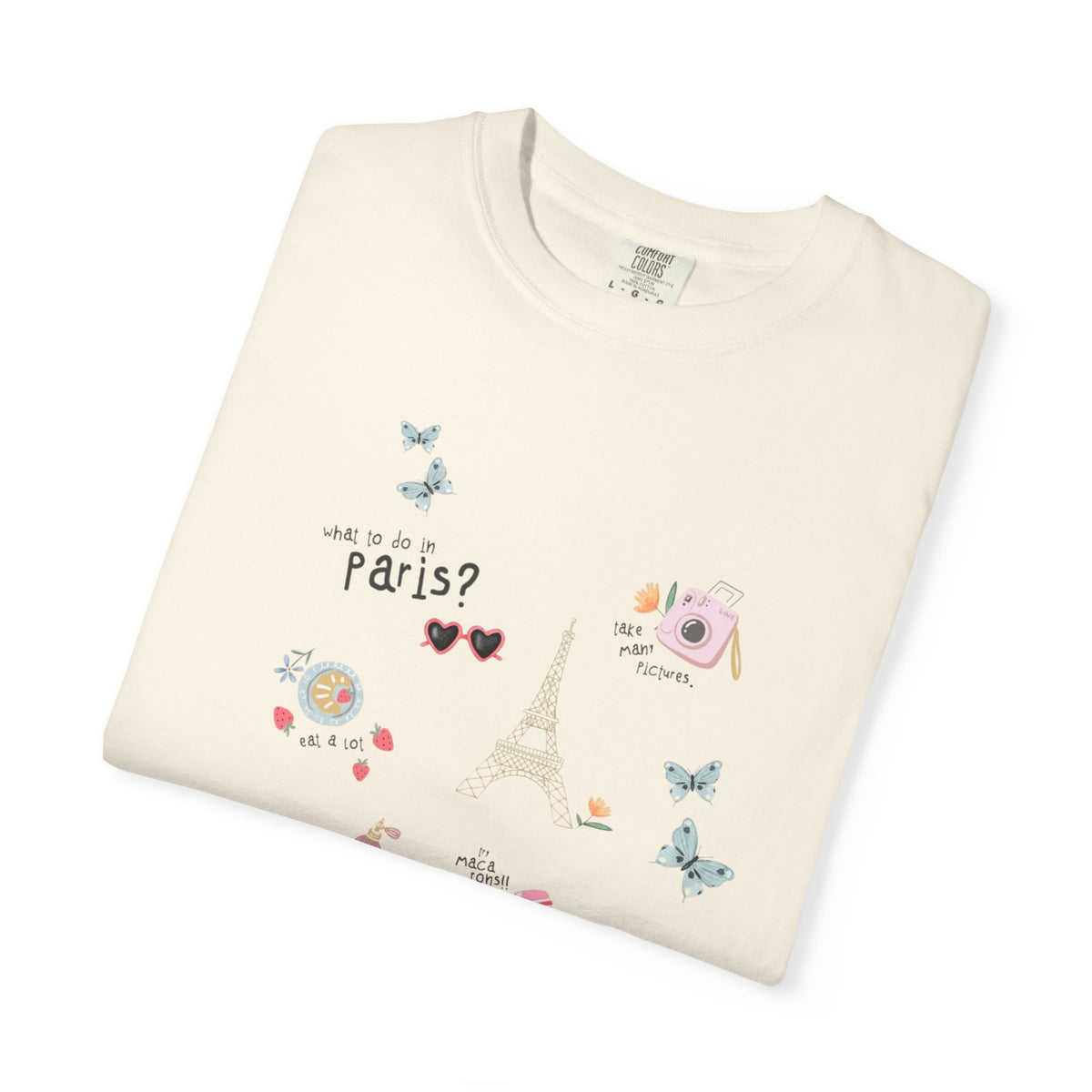 Paris Bicycle Graphic T-Shirt — Cute Parisian Travel Tee