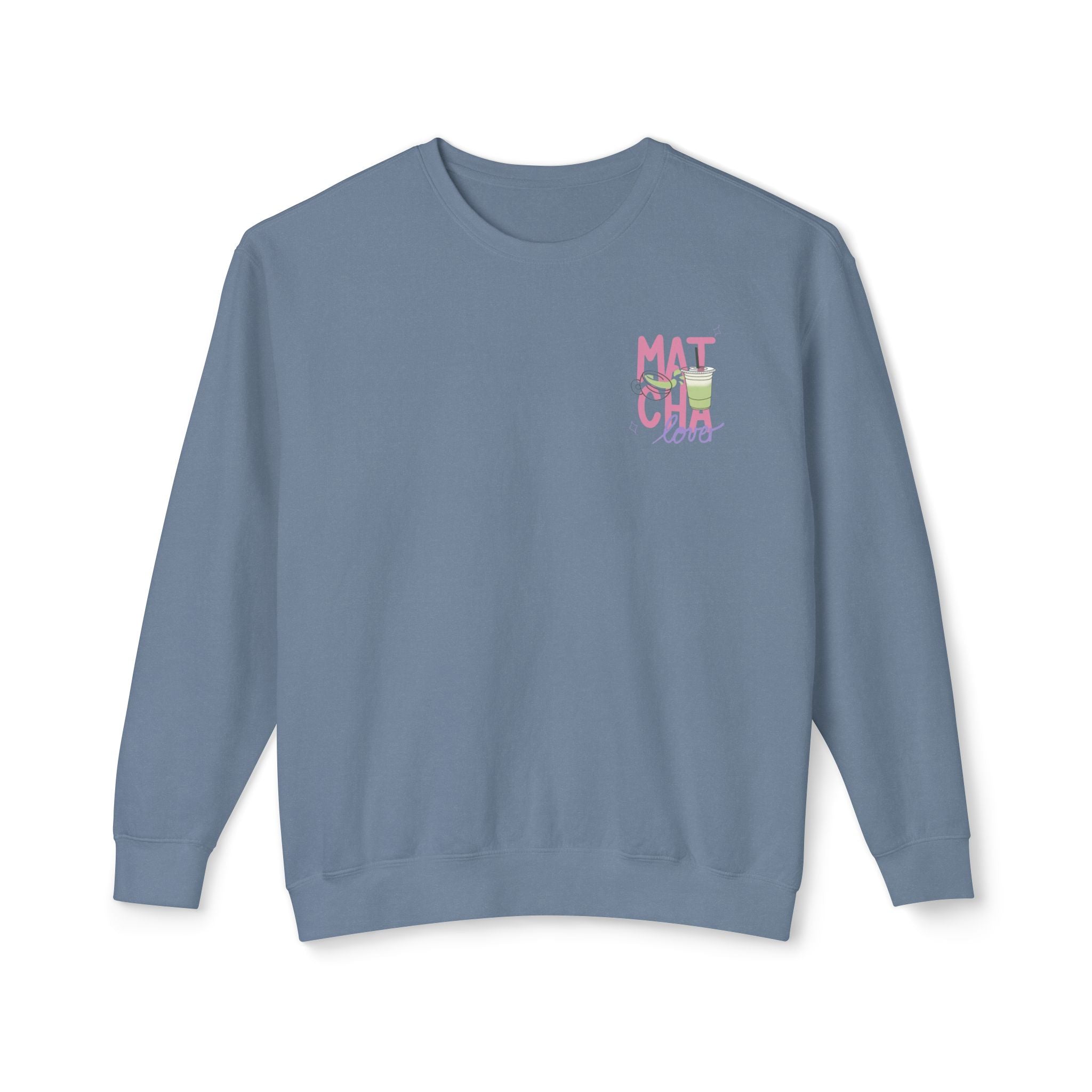Matcha Girl Crewneck Sweatshirt — Cute Green Tea Graphic Pullover