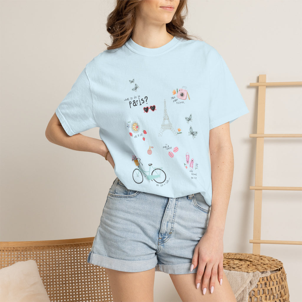 Paris Bicycle Graphic T-Shirt — Cute Parisian Travel Tee