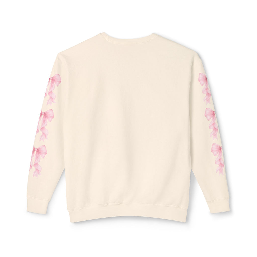 Girl Power Crewneck Sweatshirt — Pink High Heels "I'm Just a Girl" Design