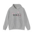 Vogue Pink Butterfly Hoodie — Fashion Magazine Graphic Sweatshirt