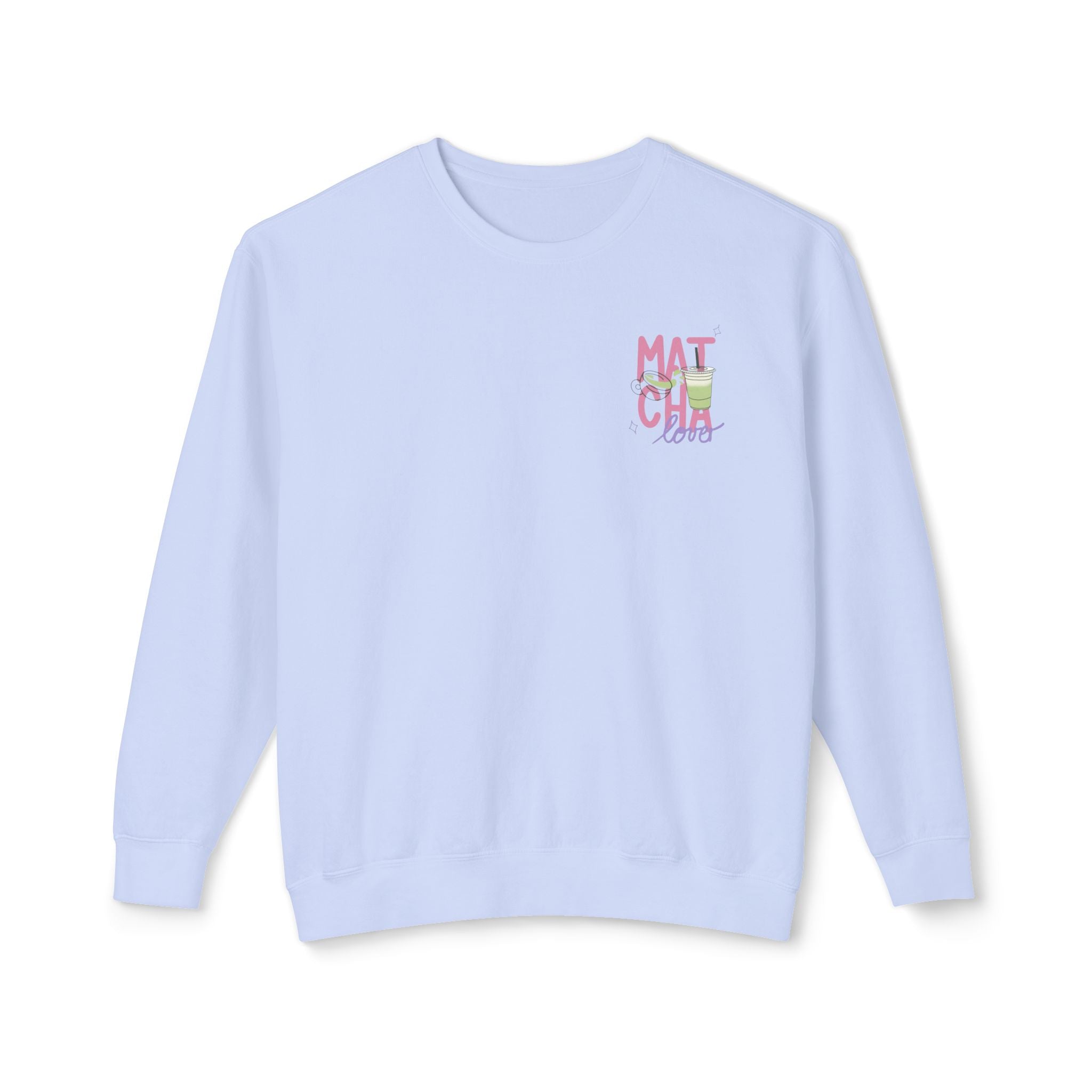 Matcha Girl Crewneck Sweatshirt — Cute Green Tea Graphic Pullover