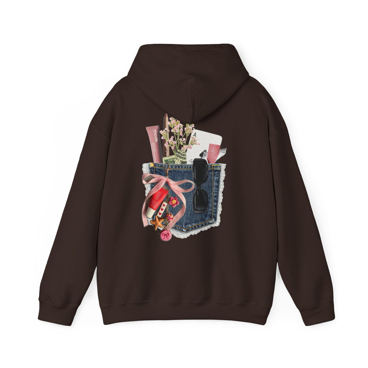 Pocket-Kit Hoodie — 'Main Apni Favourite Hoon' Graphic Sweatshirt