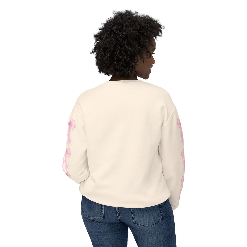 Girl Power Crewneck Sweatshirt — Pink High Heels "I'm Just a Girl" Design