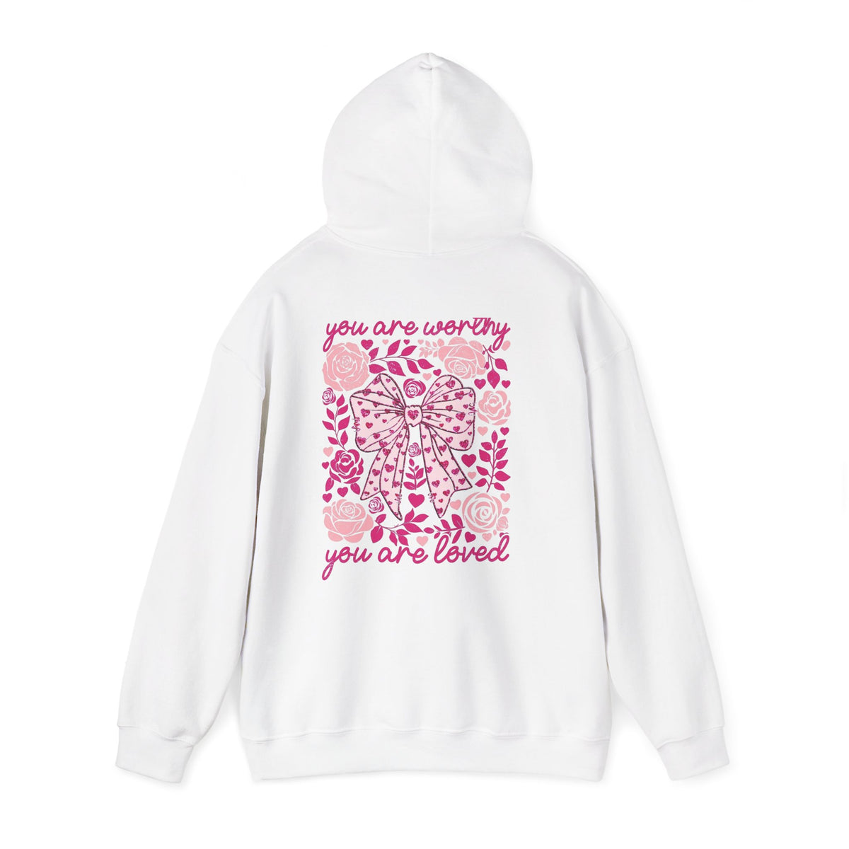 Self-Love Hoodie – "In My Self-Love Era" Floral Back Hoodie (You Are Loved)