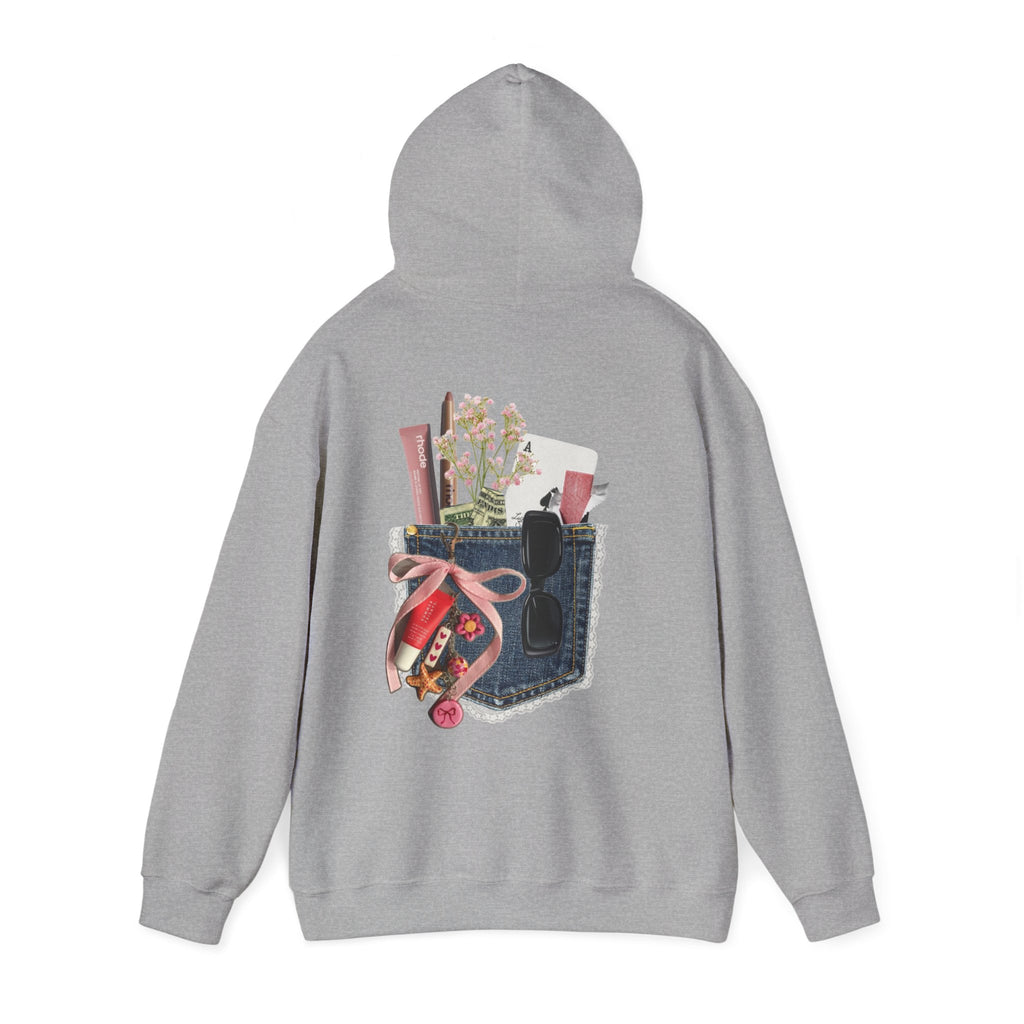 Pocket-Kit Hoodie — 'Main Apni Favourite Hoon' Graphic Sweatshirt