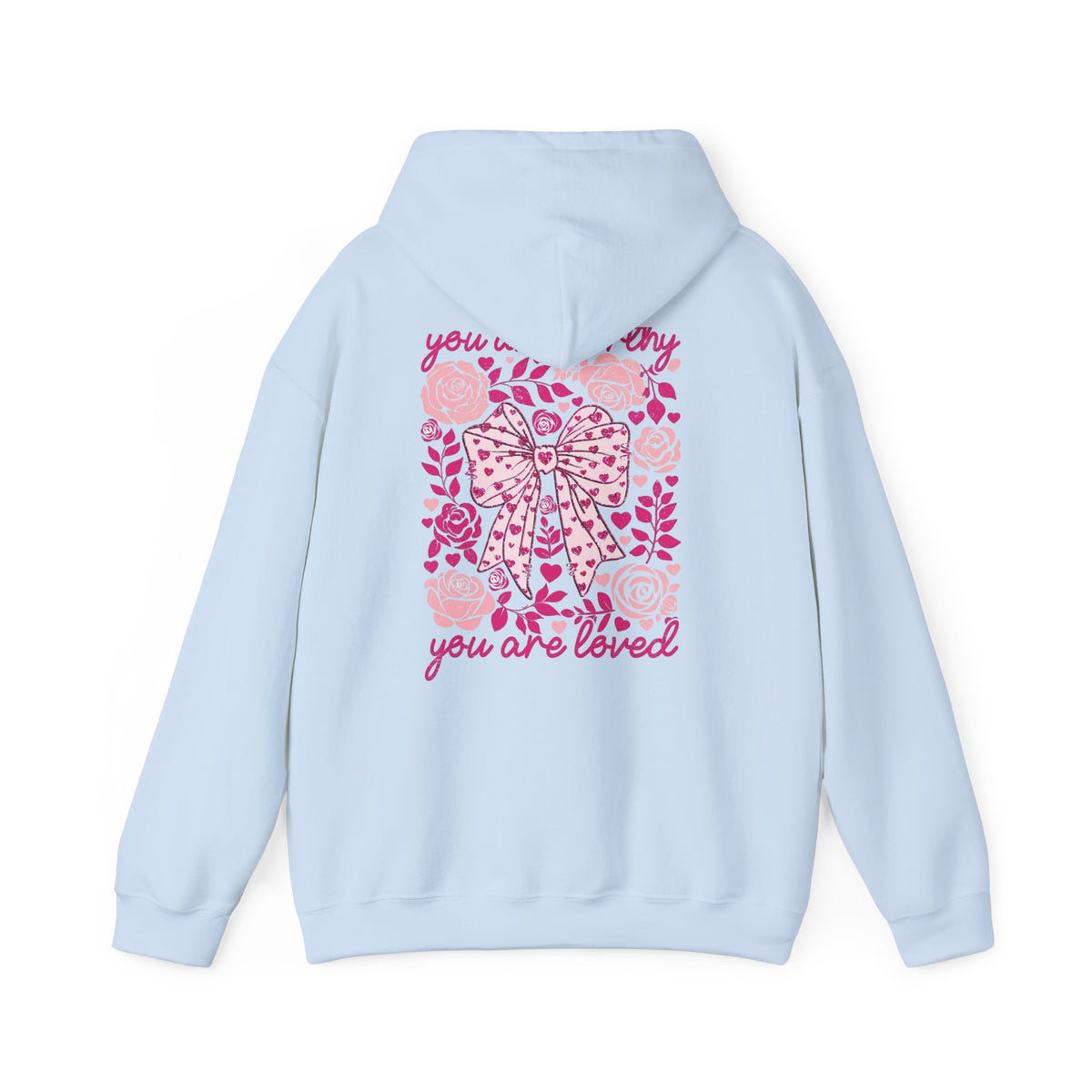 Self-Love Hoodie – "In My Self-Love Era" Floral Back Hoodie (You Are Loved)