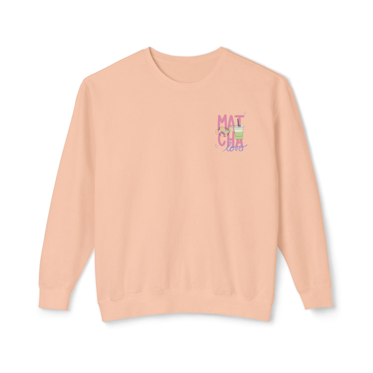 Matcha Girl Crewneck Sweatshirt — Cute Green Tea Graphic Pullover