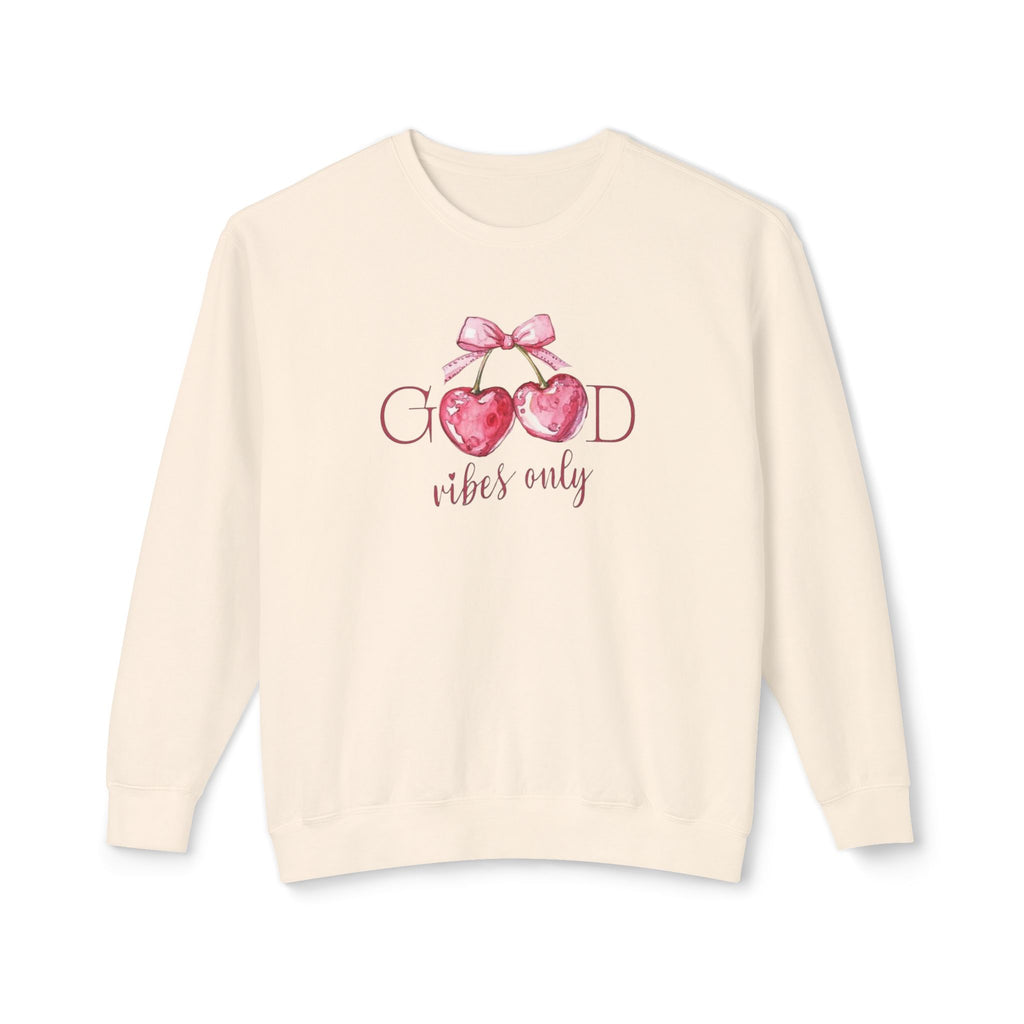 Strawberry “Good Vibes Only” Crewneck Sweatshirt