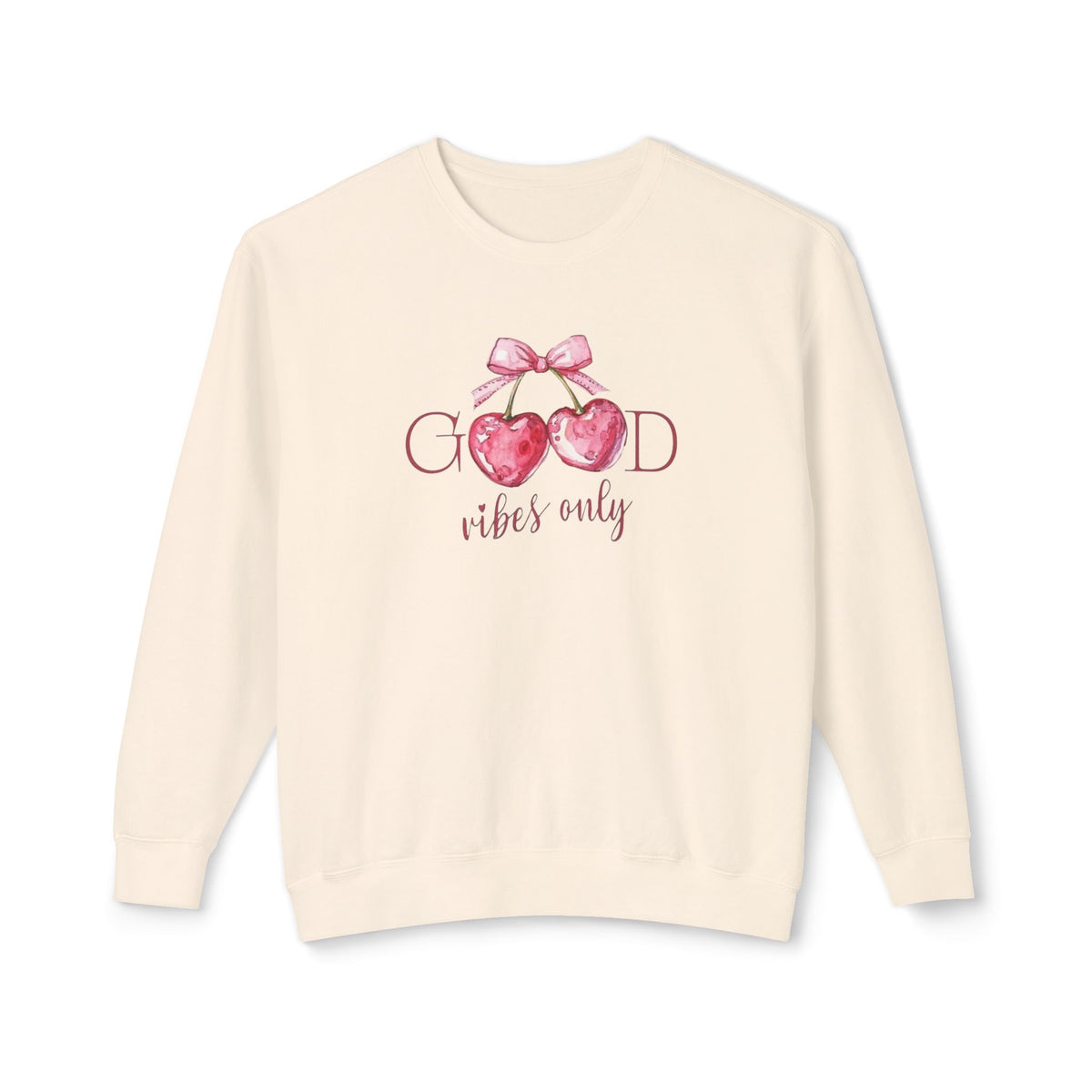 Strawberry “Good Vibes Only” Crewneck Sweatshirt