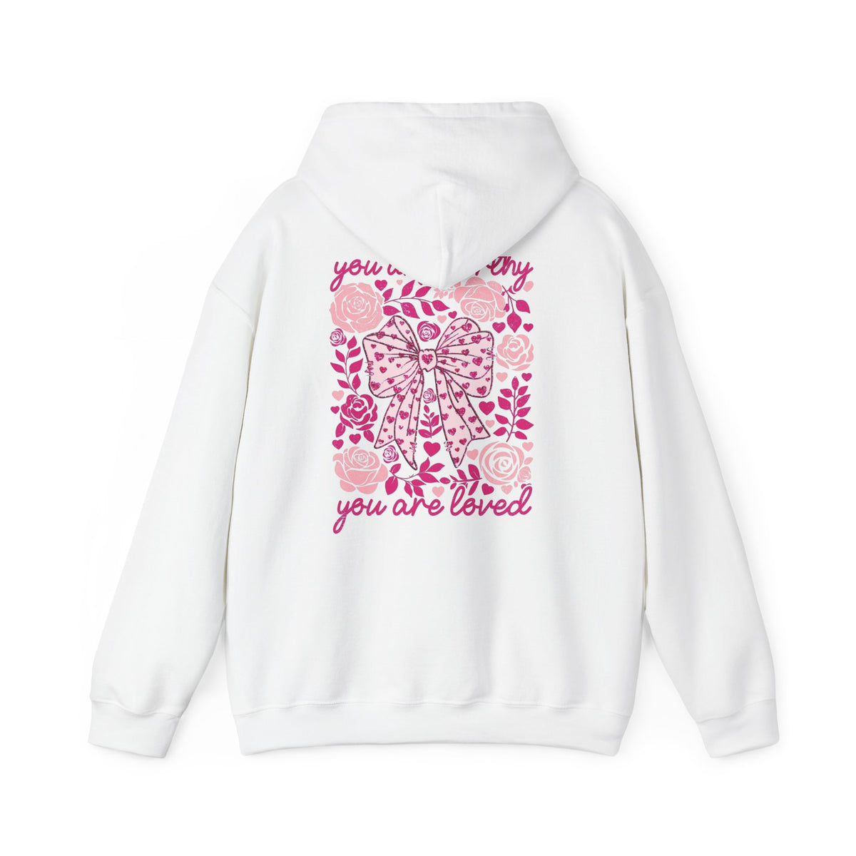 Self-Love Hoodie – "In My Self-Love Era" Floral Back Hoodie (You Are Loved)