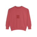 Love Pattern Sweatshirt — Retro Stacked "LOVE" Graphic