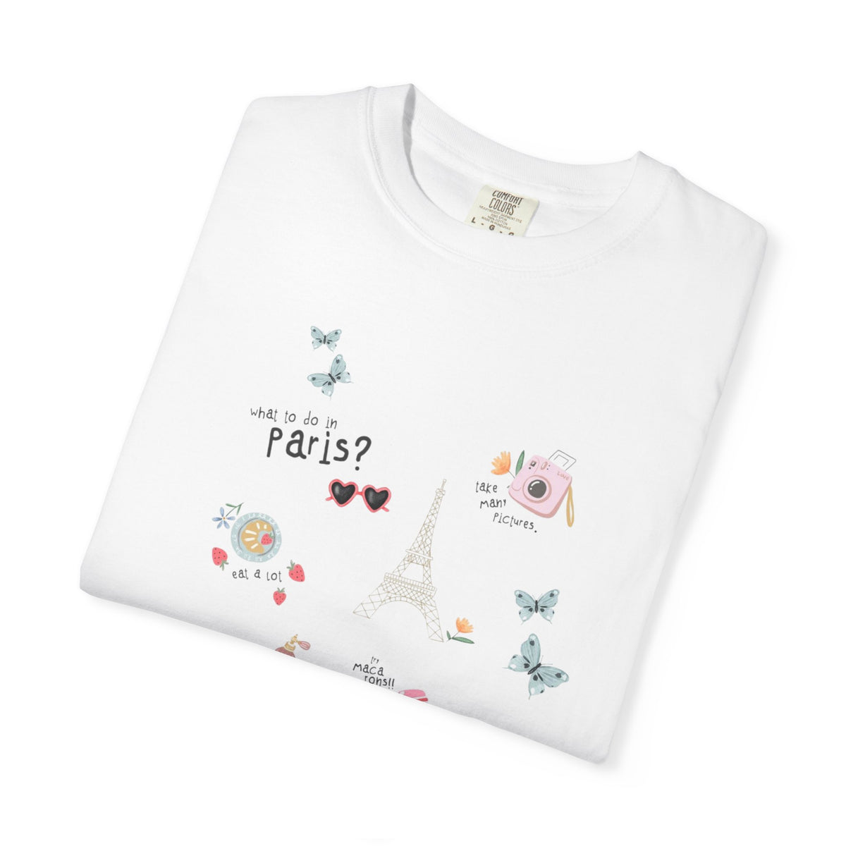 Paris Bicycle Graphic T-Shirt — Cute Parisian Travel Tee