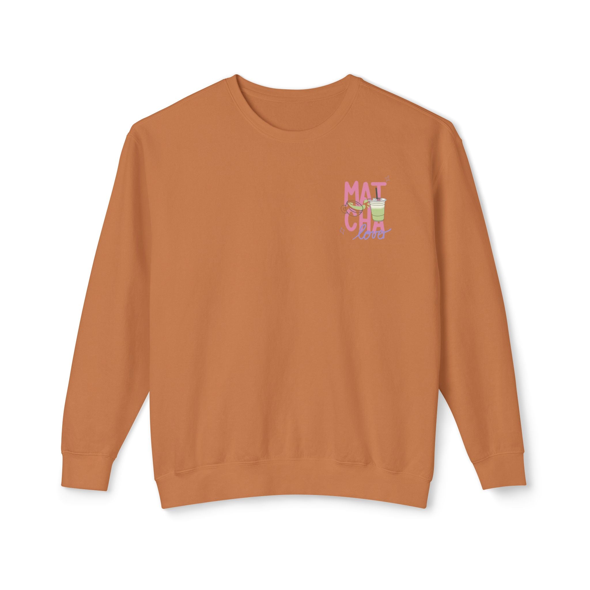 Matcha Girl Crewneck Sweatshirt — Cute Green Tea Graphic Pullover