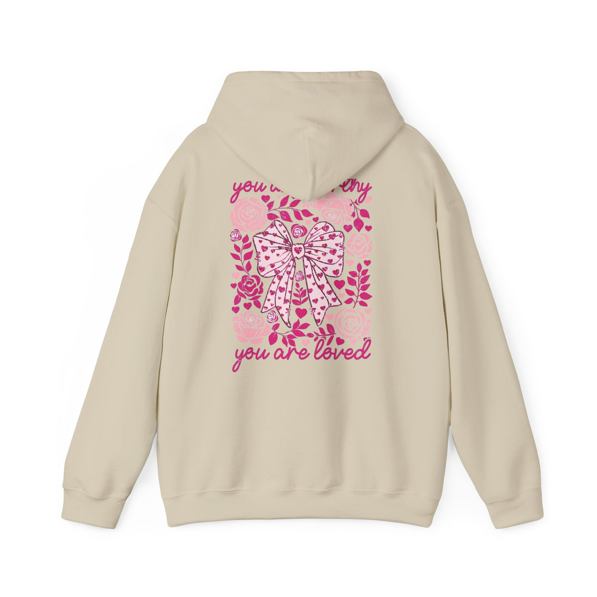 Self-Love Hoodie – "In My Self-Love Era" Floral Back Hoodie (You Are Loved)