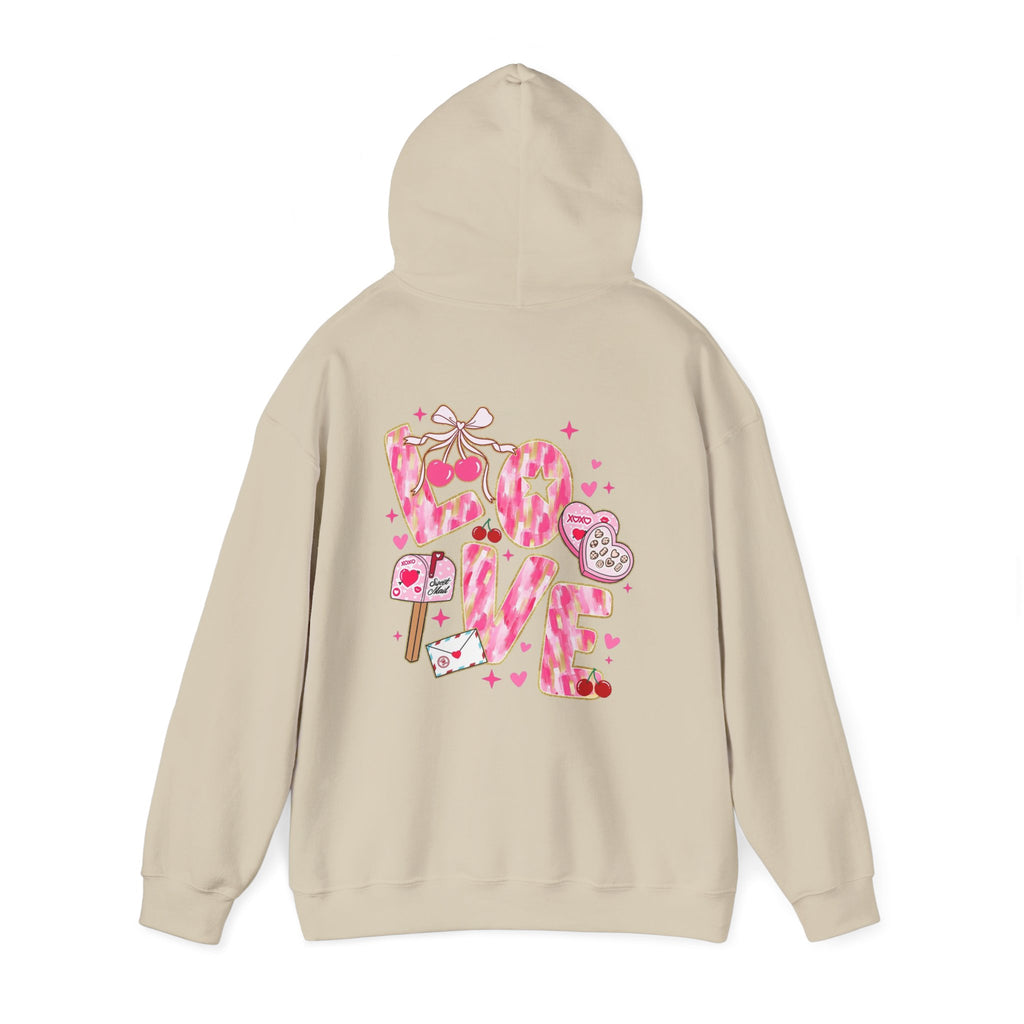 Valentine Snoopy Love Graphic Hoodie — Cute Pink Heart Pullover