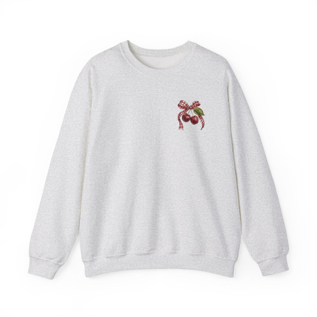 Cherry Bookstack Crewneck Sweatshirt