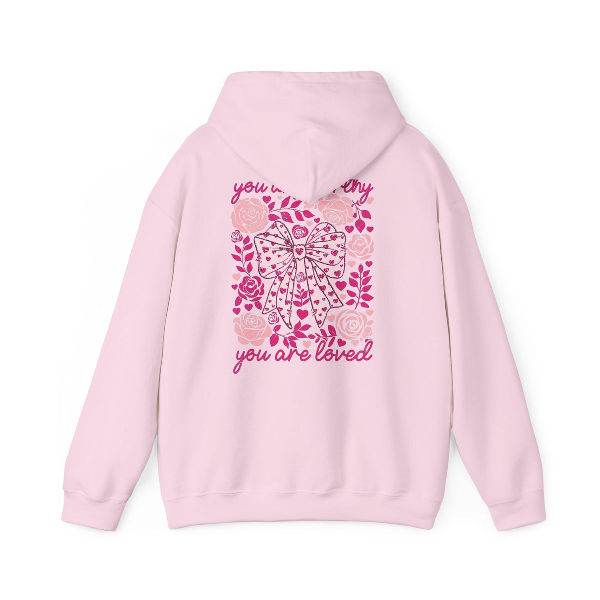 Self-Love Hoodie – "In My Self-Love Era" Floral Back Hoodie (You Are Loved)